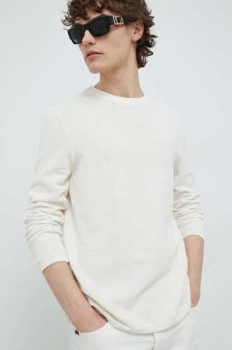 Marc o'polo pulover de bumbac barbati, culoarea alb, light