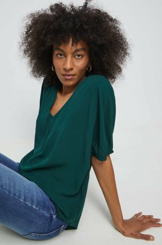 Medicine bluza femei, culoarea verde, modelator