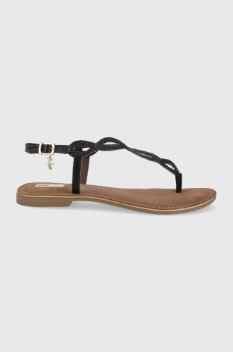 Mexx sandale de piele sandal jolene femei, culoarea negru