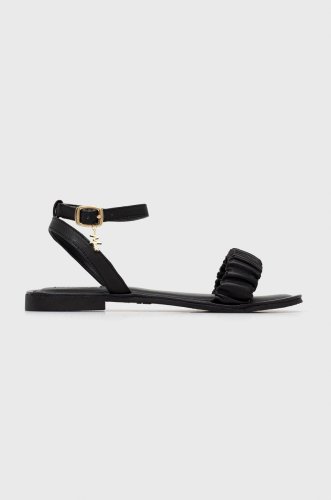 Mexx sandale de piele sandal julia femei, culoarea negru