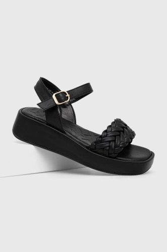 Mexx sandale lily femei, culoarea negru, cu platforma, mxbn008103w