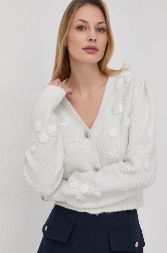 Miss sixty cardigan de lana femei, culoarea alb, light