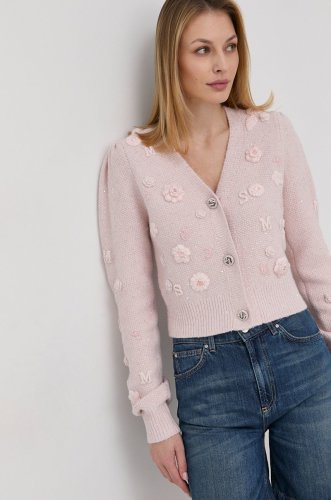 Miss sixty cardigan de lana femei, culoarea roz, light