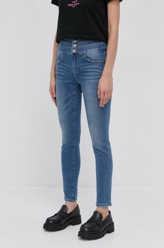 Miss sixty jeans din amestec de cașmir blue attack femei, high waist