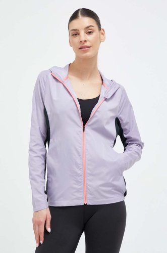 Mizuno jachetă de alergare alpha culoarea violet