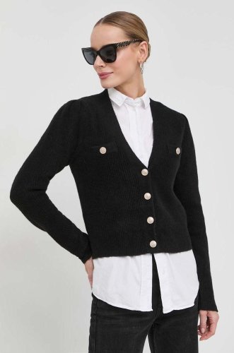 Morgan cardigan din amestec de lana femei, culoarea negru