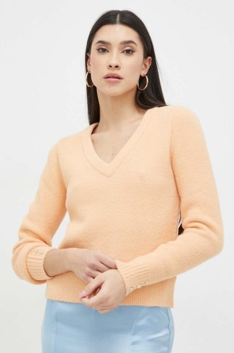 Morgan pulover femei, culoarea portocaliu