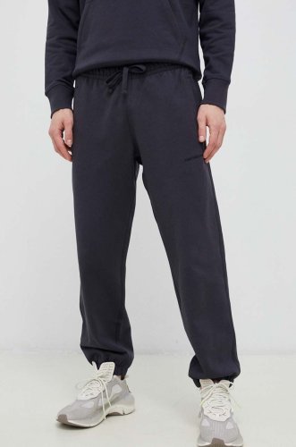 New balance pantaloni de trening din bumbac culoarea gri, neted mp23551phm-phm