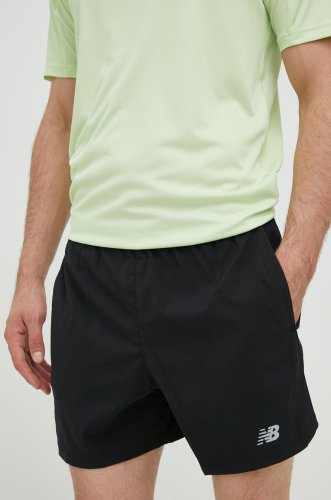 New balance pantaloni scurți de alergare accelerate barbati, culoarea negru