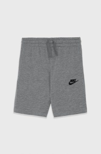 Nike kids pantaloni scurți copii culoarea gri, melanj, talie reglabila