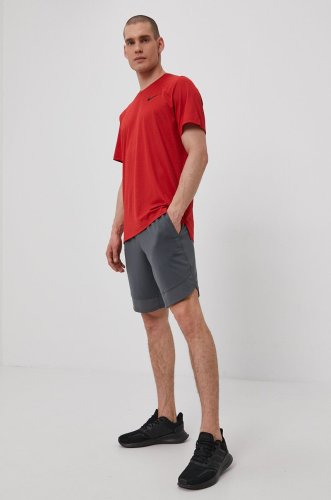 Nike tricou bărbați, culoarea rosu, material neted