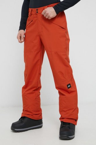 O'neill pantaloni snowboard bărbați, culoarea portocaliu