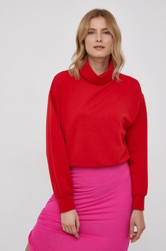 Only bluză femei, culoarea rosu, material neted
