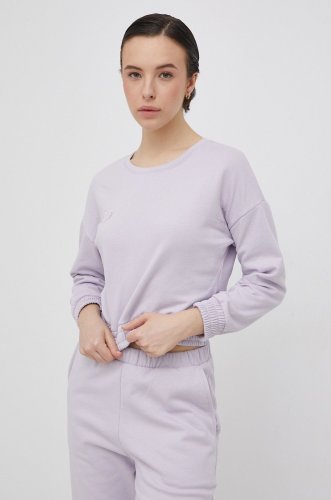Only bluză femei, culoarea violet, material neted