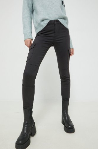 Only jeansi missouri femei, culoarea negru,