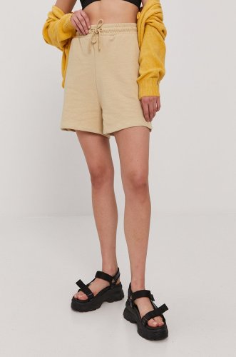 Only pantaloni scurți femei, culoarea galben