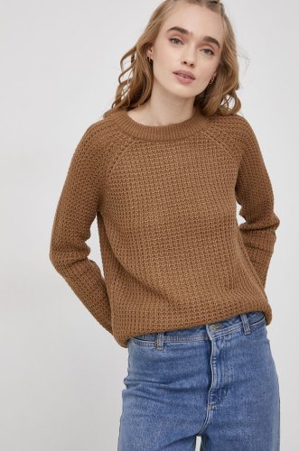 Only pulover femei, culoarea maro