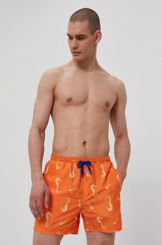 Only & sons pantaloni scurți de baie culoarea portocaliu