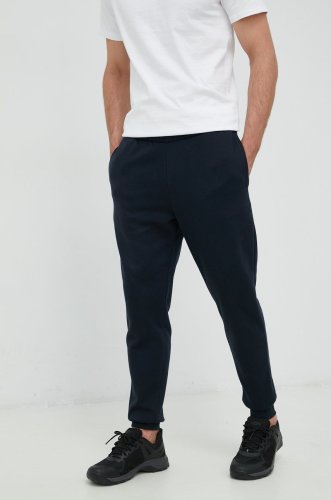Outhorn pantaloni de trening din bumbac barbati, culoarea albastru marin, neted