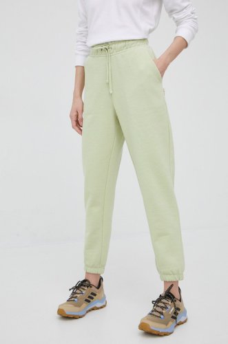 Outhorn pantaloni de trening femei, culoarea verde, neted