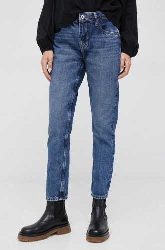 Pepe jeans jeansi violet femei high waist