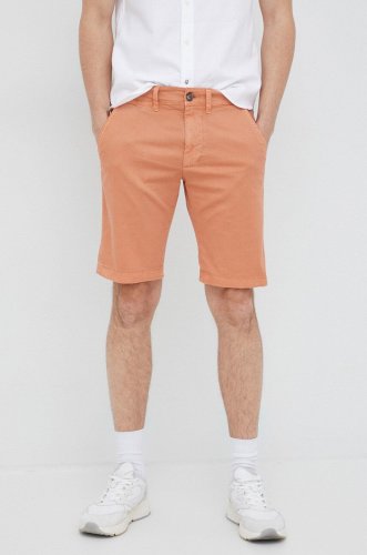 Pepe jeans pantaloni scurti barbati, culoarea portocaliu