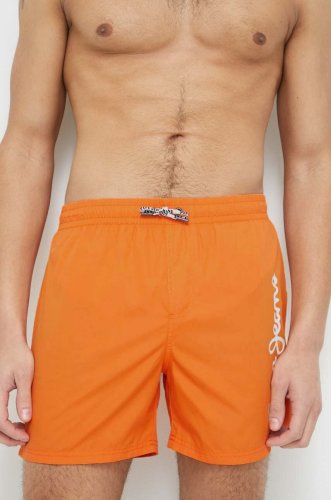 Pepe jeans pantaloni scurti de baie finnick culoarea portocaliu