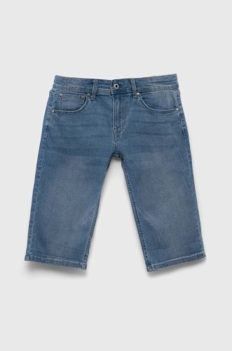 Pepe jeans pantaloni scurti din denim pentru copii pjl bj denim talie reglabila