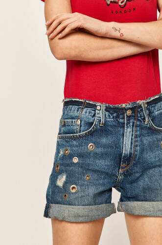 Pepe jeans - pantaloni scurti jeans mary short revire