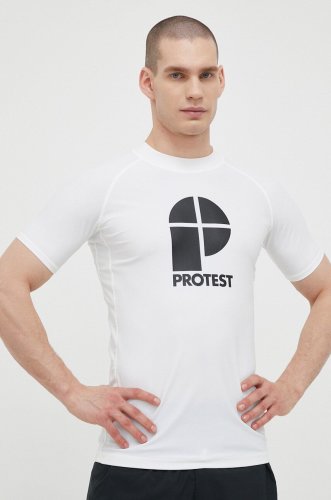 Protest tricou prtcater barbati, culoarea alb, cu imprimeu