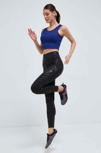 Puma leggins de antrenament nova shine culoarea negru, modelator