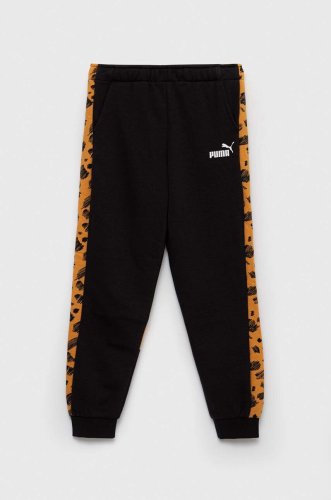 Puma pantaloni de trening pentru copii ess+ mates sweatpants tr culoarea negru, modelator