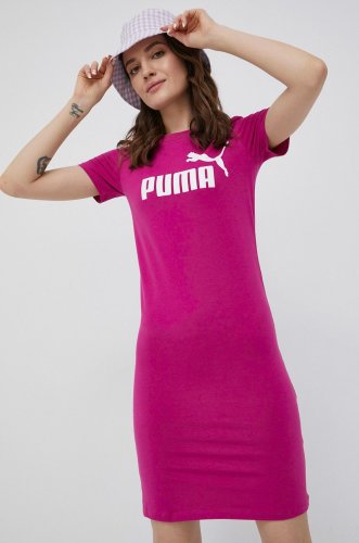 Puma rochie culoarea roz, mini, mulata