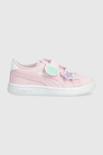 Puma sneakers pentru copii puma smash v2 mermaid v ps culoarea roz