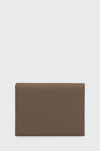 Rains portofel 16020 folded wallet culoarea maro