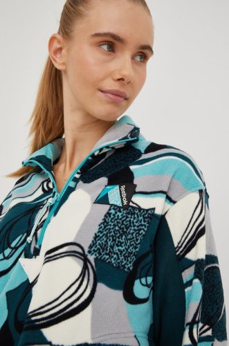 Reebok classic bluza femei, culoarea turcoaz, modelator