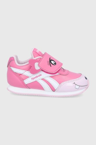 Reebok classic pantofi copii culoarea roz, cu toc plat