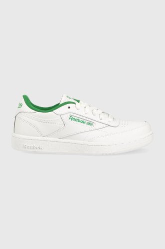 Reebok classic teniși din piele copii club c culoarea alb