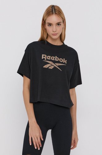 Reebok classic tricou din bumbac culoarea negru
