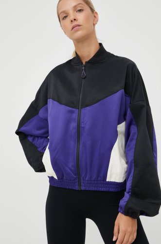 Reebok jacheta de antrenament tech style culoarea violet, de tranzitie, oversize