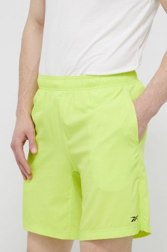 Reebok pantaloni scurți de antrenament barbati, culoarea verde