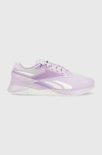 Reebok pantofi de antrenament nano x3 culoarea violet