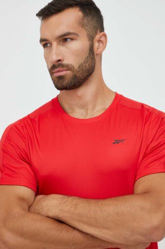 Reebok tricou de antrenament workout ready tech , culoarea rosu, neted