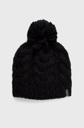 Roxy caciula winter culoarea negru, din tricot gros