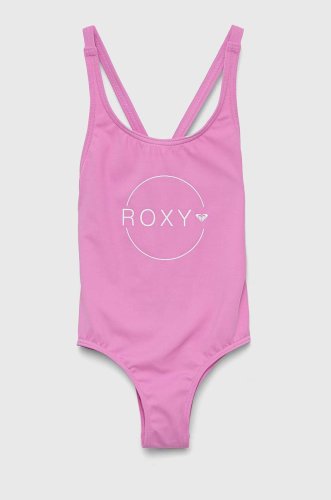 Roxy costum de baie dintr-o bucată pentru copii culoarea roz