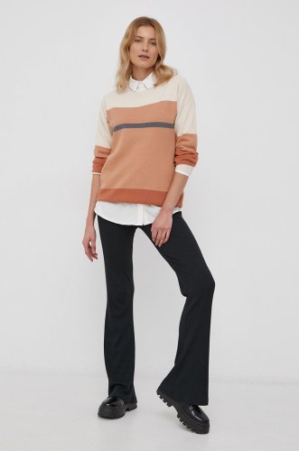 Roxy pulover femei, culoarea portocaliu, light