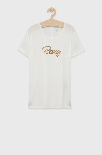 Roxy tricou femei, culoarea alb