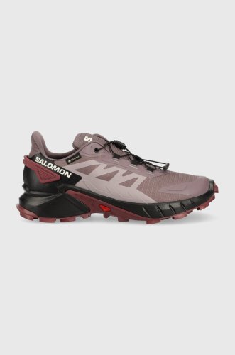Salomon pantofi supercross 4 gtx femei, culoarea violet