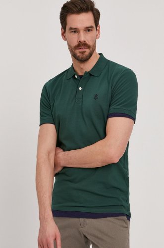 Selected tricou polo culoarea verde