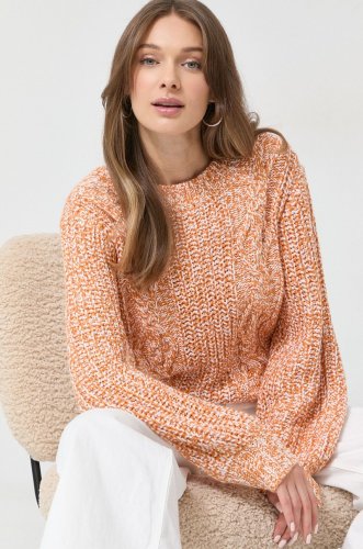 Silvian heach pulover de lana femei, culoarea portocaliu, light